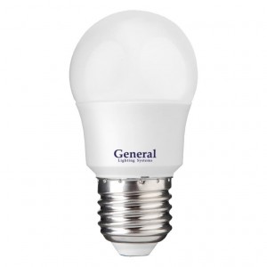 Лампа LED General 12W Е27 6500K шар P45