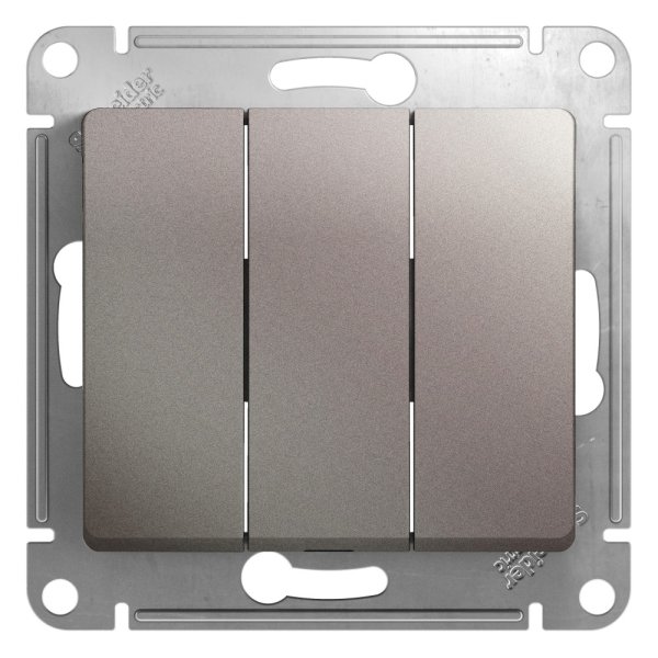 Schneider GLOSSA Выключатель 3кл платина
