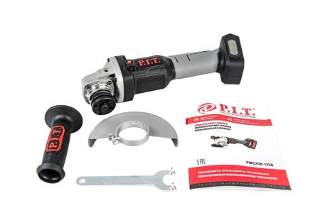 Акк. УШМ P.I.T. PWS20H-125A, 20В, 7000об/мин, 125мм, 1,3кг, без акк. и з/у