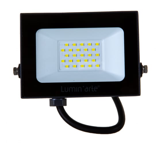 Прожектор LED Lumin'arte 30W(2250lm) 5700K IP65 125x18x115мм черный