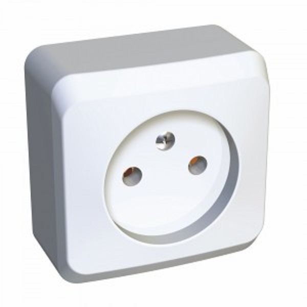 Schneider/Systeme Electric ЭТЮД Розетка 1-я б/з 16А белый