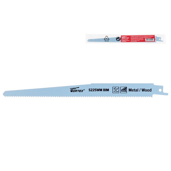 Пилка сабельная по дереву с гвоздями S225WM (1 шт.) WORTEX