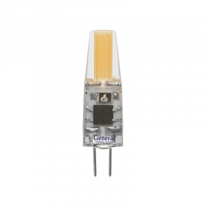 Лампа LED General G4 12V 3W 4K 38x13 COB силикон