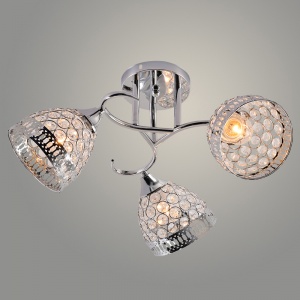Люстра XA1602B/3 CR хром 3х60W E27 d520 h250 crst, HN24
