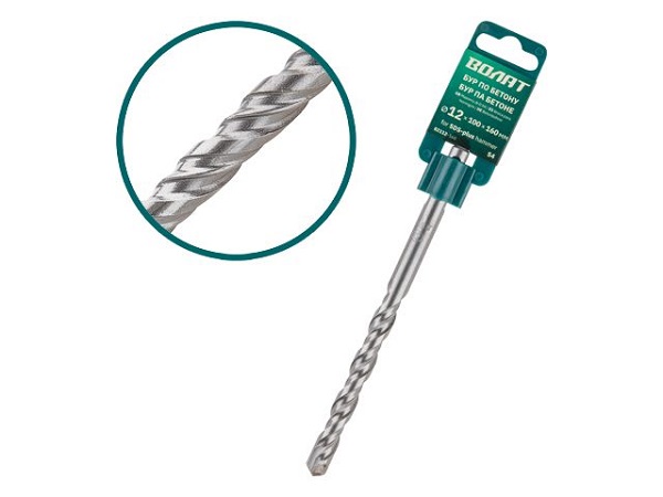 Бур (сверло) 12х210х260 мм SDS-plus S4 ВОЛАТ