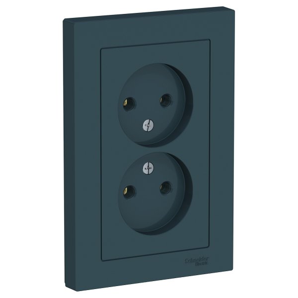 Schneider/Systeme Electric ATLASDESIGN Розетка 2-я б/з изумруд