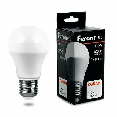 Лампа LED Feron PRO LB-1017 17W 740Lm 230V E27 4000K A60