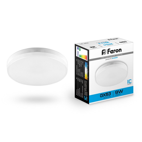 Лампа LED Feron LB-452 9вт GX53 6400K