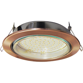 Светильник встраиваемый ECOLA GX70 H5 без рефл. Черненая медь 53x151
