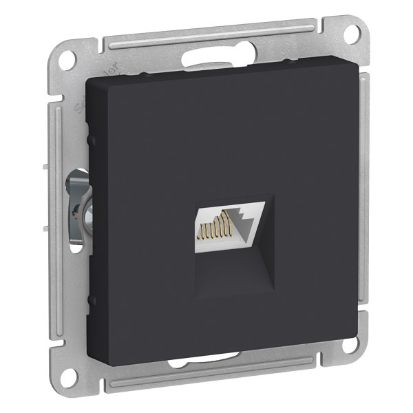 Schneider ATLASDESIGN Розетка RJ45 карбон