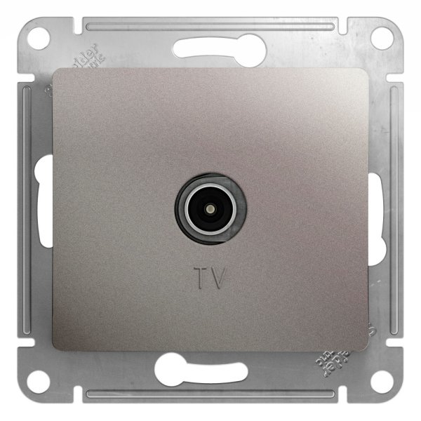 Schneider GLOSSA Розетка TV оконечная платина 