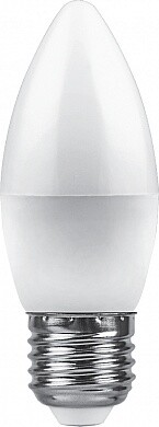 Лампа LED Feron LB-570 9W Е27 4000K матовая свеча