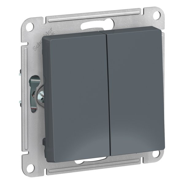 Schneider ATLASDESIGN Переключатель 2кл 10A грифель