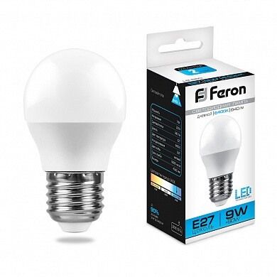 Лампа LED Feron 9Bт 6400K E27 LB-550