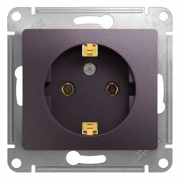Schneider/Systeme Electric GLOSSA Розетка 1-я с/з сиреневый туман