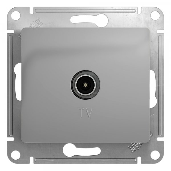 Schneider/Systeme Electric GLOSSA Розетка TV оконечная алюминий