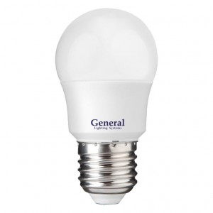 Лампа LED General 15W Е27 6500K шар P45