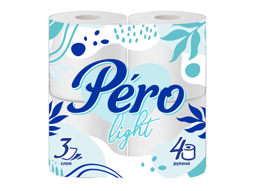 Бумага туалетная "Pero Light" 3сл. 4шт.