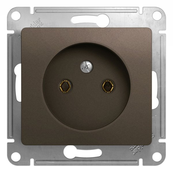 Schneider/Systeme Electric GLOSSA Розетка 1-я б/з шоколад