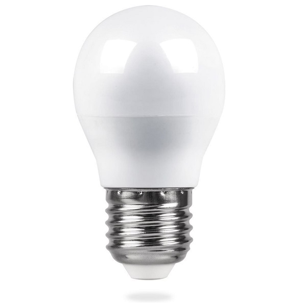 Лампа LED Feron 5Вт Е27 4000К шар LB-38