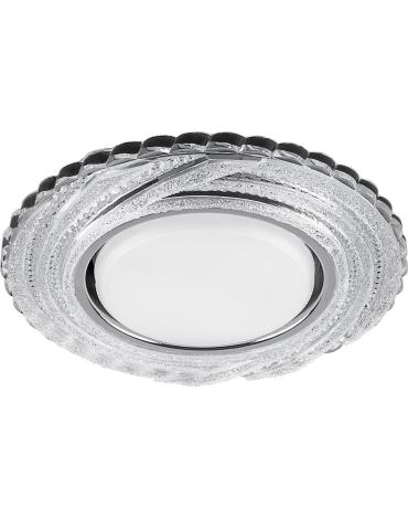 Светильник встраиваемый Feron CD4037 GX53+LED4W прозрачный