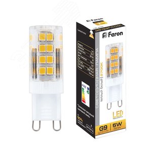Лампа LED LB-432 G9 5W 2700K 460Lm Feron 