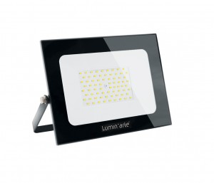 Прожектор LED Lumin'arte 100W(7500lm) 5700K IP65 215x18x185мм черный