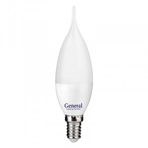 Лампа LED General E14 7W 4500К свеча на ветру