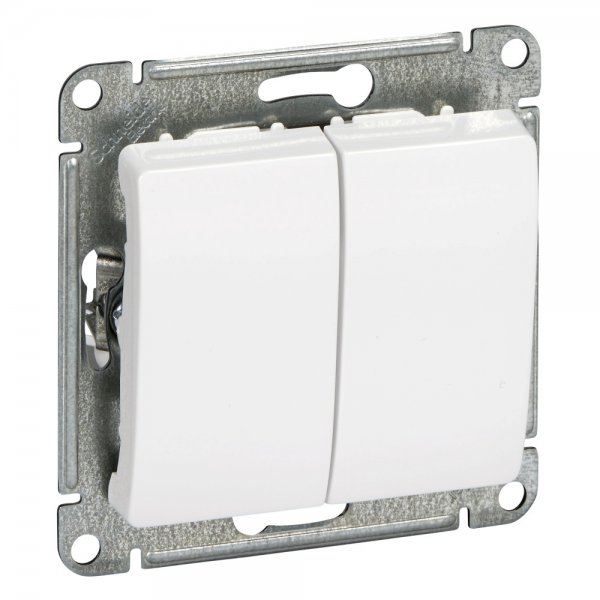 Schneider/Systeme Electric GLOSSA Выключатель 2кл белый