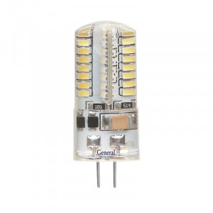 Лампа LED GeneraI 12V 3W G4 6500K силикон