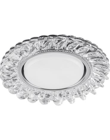 Светильник встраиваемый Feron CD4034 GX53+LED4W прозрачный