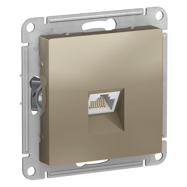 Schneider ATLASDESIGN Розетка RJ45 шампань