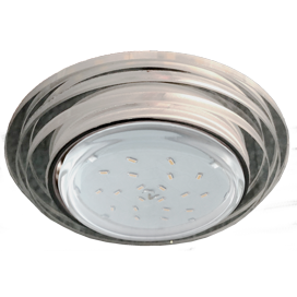 Светильник встраиваемый ECOLA GX53 H4 5314 4К Glass Стекло-хром