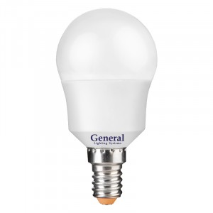 Лампа LED General шар P45 E14 7W 2700K 