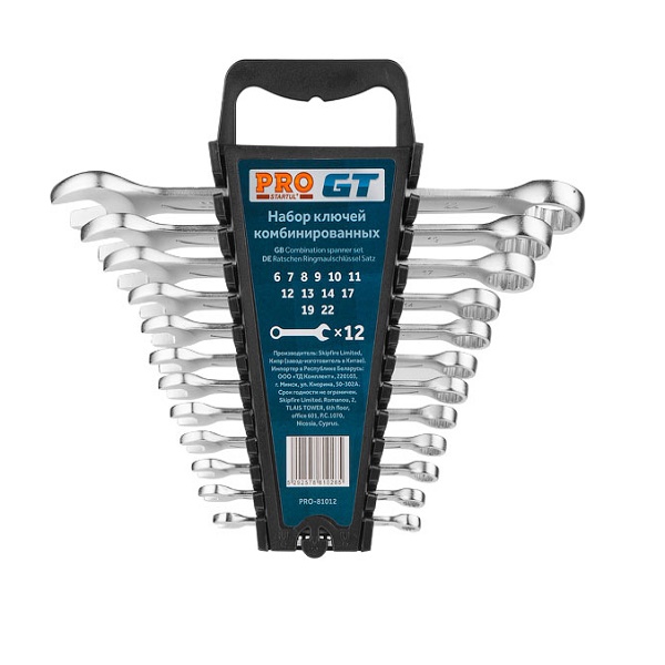 Набор ключей комбинир. 6-22мм 12шт PRO STARTUL GT PRO-81012