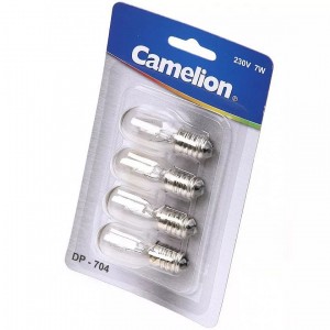 Лампа накал.в ночник Camelion DP-704 BL4 E14 7W 220V (цена за шт)
