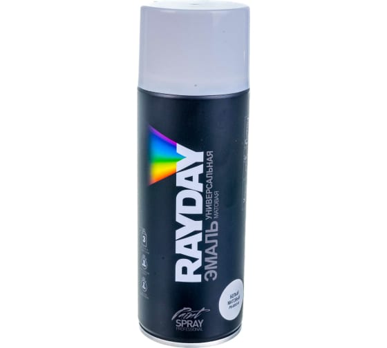 КРАСКА АЭРОЗОЛЬ АКРИЛ. RAL 9003 БЕЛАЯ МАТОВ. 520 МЛ (1/12) "RAYDAY" RD-058