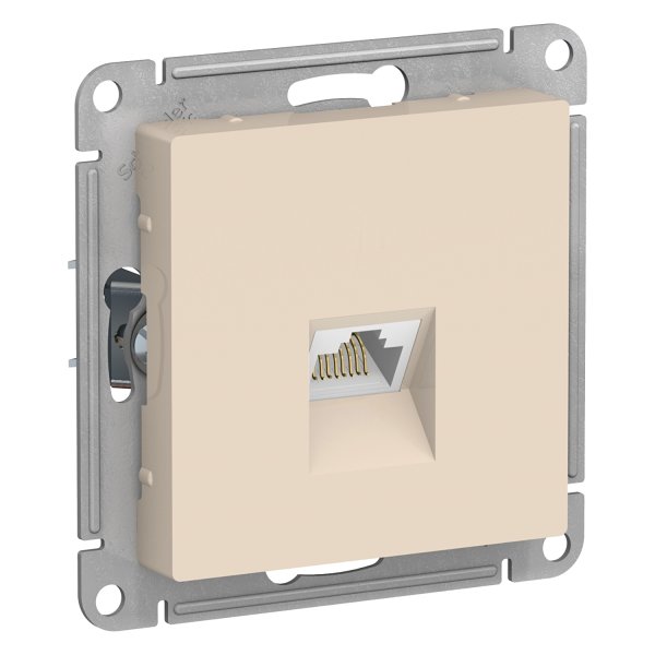 Schneider ATLASDESIGN Розетка RJ45 бежевый