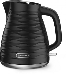 Чайник электр. BRAYER 1057BR-BK (диск, 1,7л), 2,2кВт автоотключение, черный