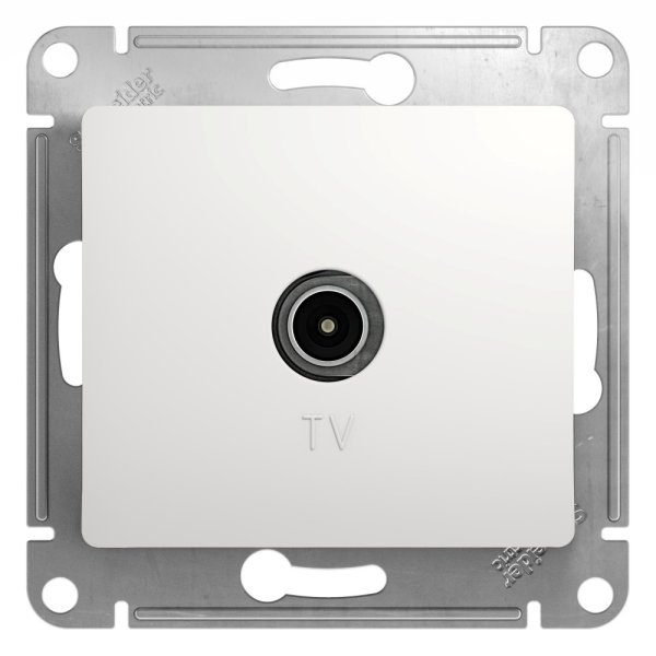 Schneider GLOSSA Розетка TV оконечная белый