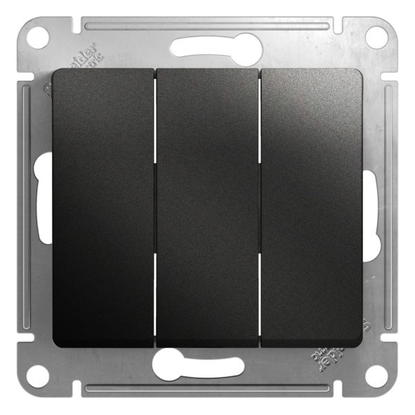 Schneider/Systeme Electric GLOSSA Выключатель 3кл антрацит