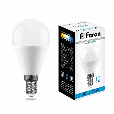 Лампа LED Feron 11W 6400K E14 LB-750