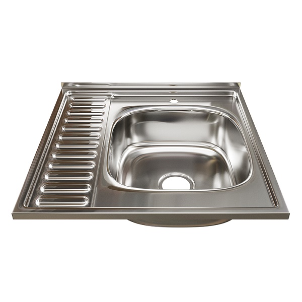 Мойка 60х60 (0,6) прав вып 3 1/2" MIXLINE 16см с сифоном