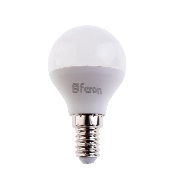 Лампа LED Feron 7вт Е14 4000K шар (LB-95)