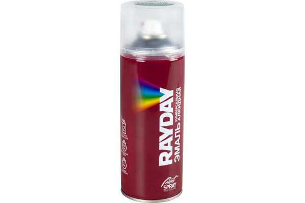 КРАСКА АЭРОЗОЛЬ АЛКИДНАЯ RAL 6024 ЗЕЛЕНАЯ 520 МЛ (6) "RAYDAY" RD-038