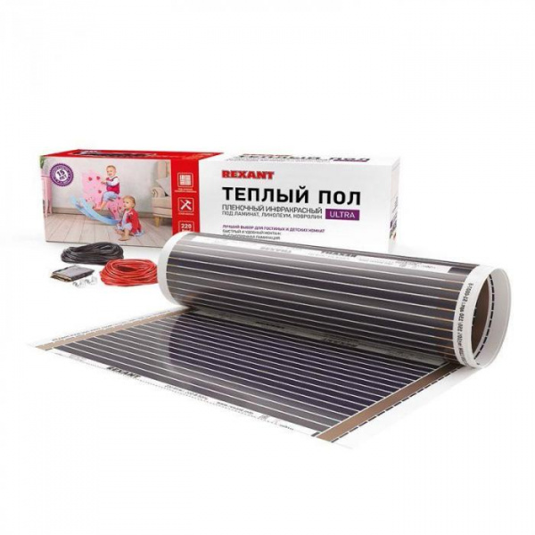 Теплый пол REXANT Ultra пленочный RXM 220-0.5-2 0,5х4м S=2м2 440Вт