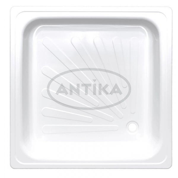 Поддон квадрат 0,7*0,7*0,12 Antika стальной (ВИЗ)