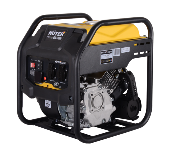 Инверторный генератор DN3700i Huter бензин (АИ-92, 3.3 кВт, 220 В, бак – 7 л)