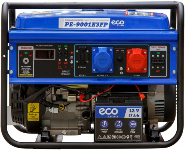 Электростанция (генератор бензиновый) ECO PE-9001E3FP
