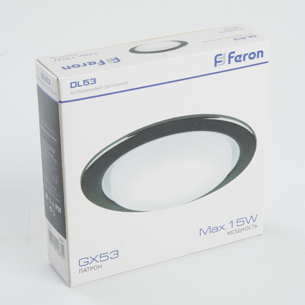 Светильник встраиваемый Feron DL53 GX5311W 230V черный хром
